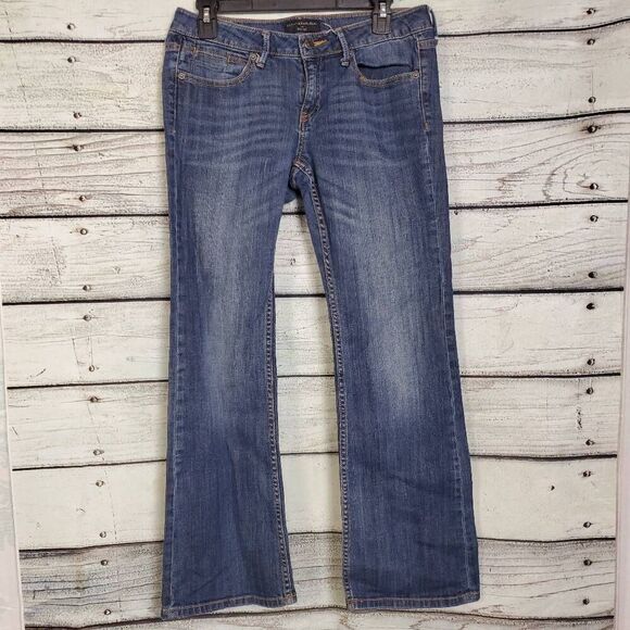 Banana Republic Bootcut Jeans Women’s Size 28/6 Short Medium Wash Stretch Denim - Picture 1 of 6